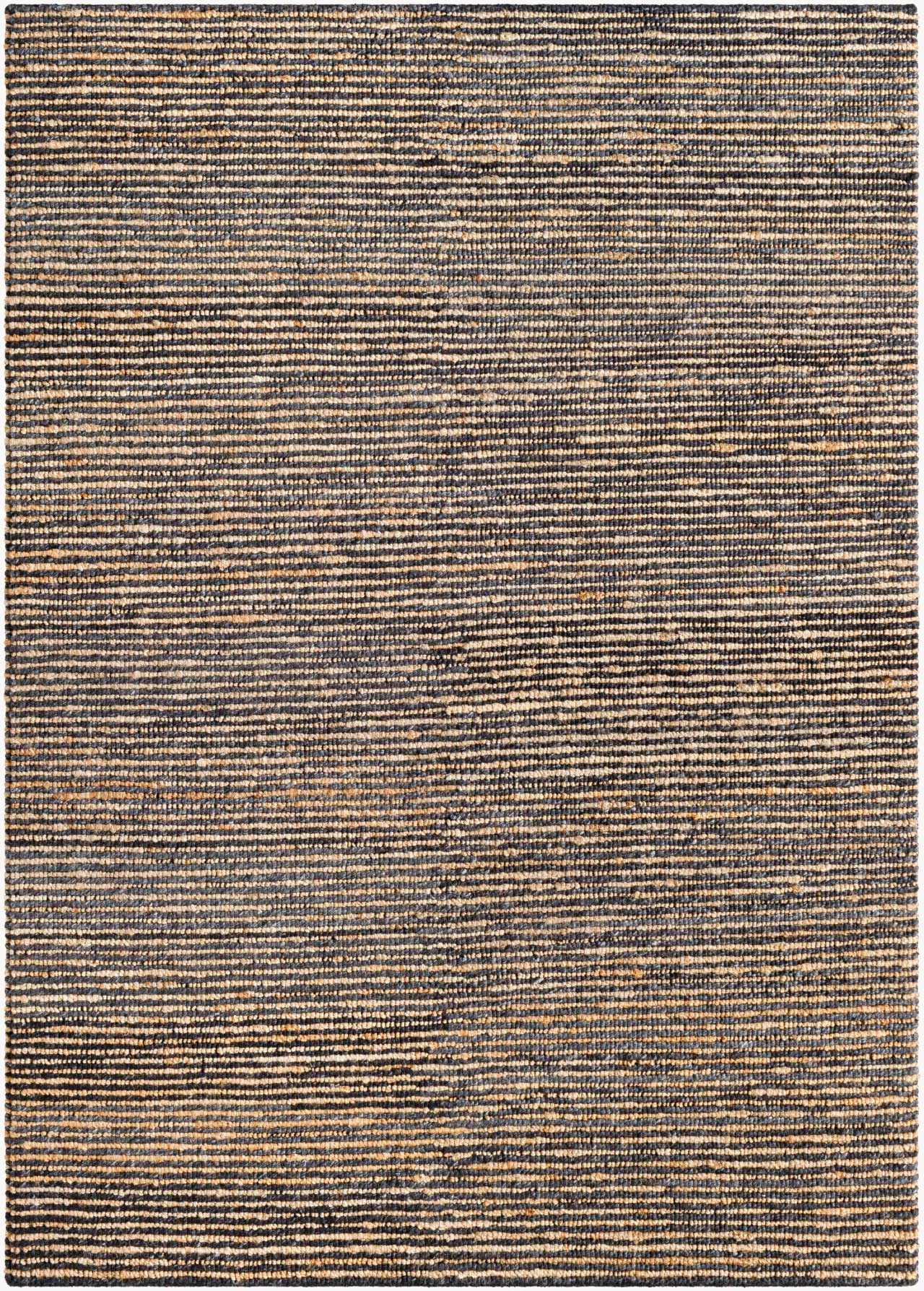 Merel Charcoal & Beige Hand Woven Area Rug