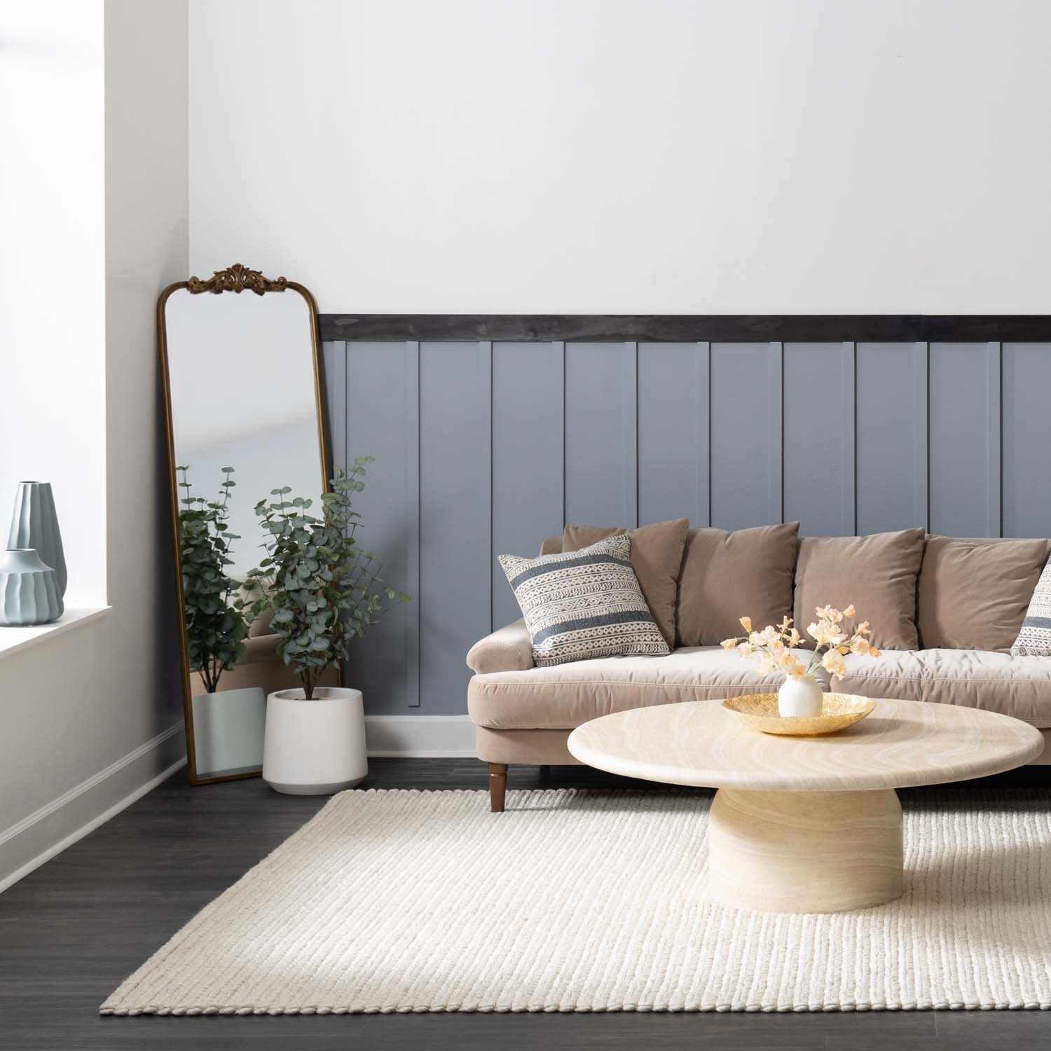 Stollings Ivory Handmade Wool Rug